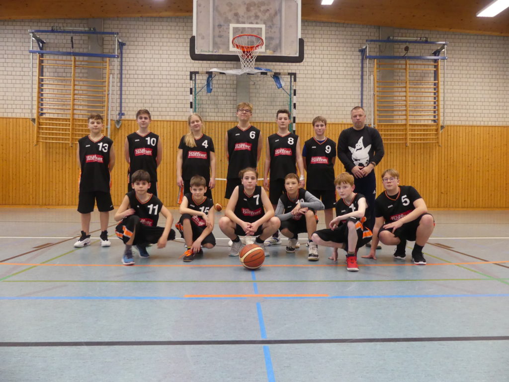 das bild zeigt die spieler des männlichen u14 teams